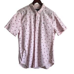 Y2K Hollister‎ Mens Shirt L Epic Flex Watermelon All Over Print Button Up Preppy